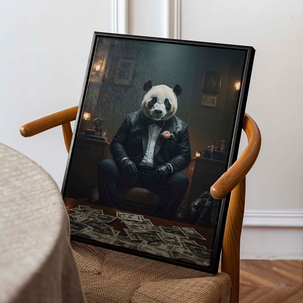 Money Panda (Lienzo)