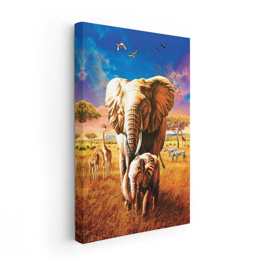 Harmonious Journey Through the Savannah (Lienzo)