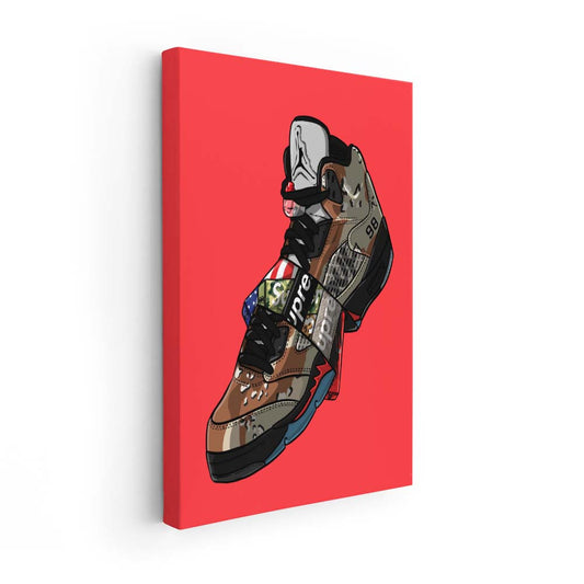 Air Jordan Retro 5  (Lienzo)