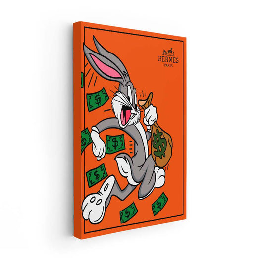 Hermés Bunny Money (Lienzo)