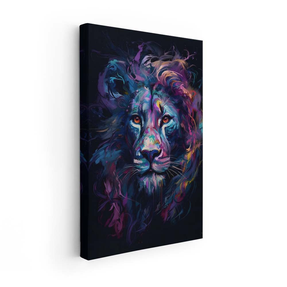 Lion face (Lienzo)