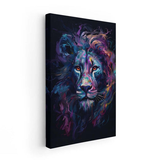 Lion face (Lienzo)