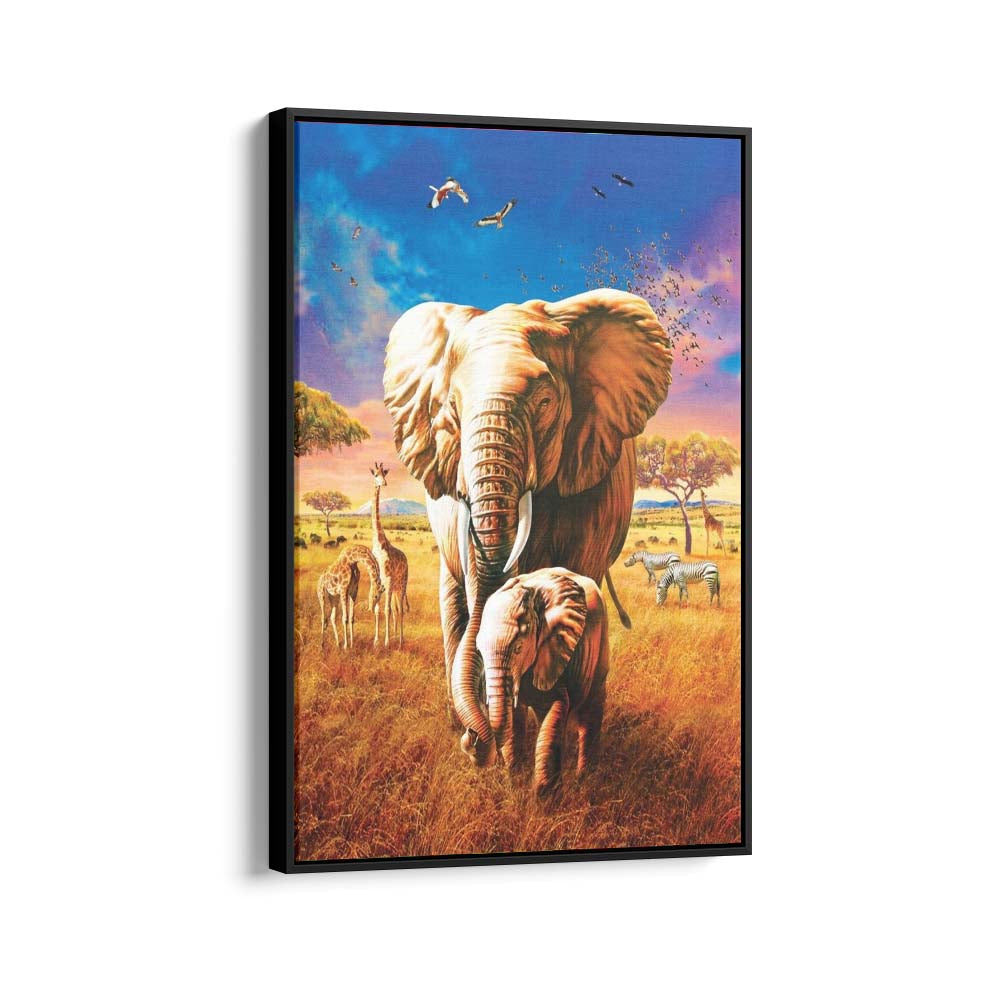 Harmonious Journey Through the Savannah (Lienzo)