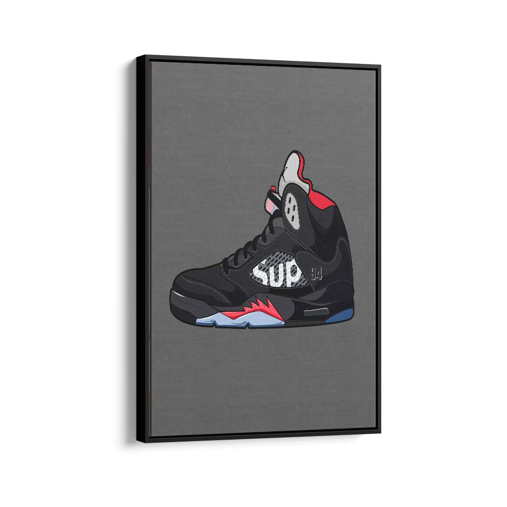 Air Jordan 5 x Supreme (Lienzo)