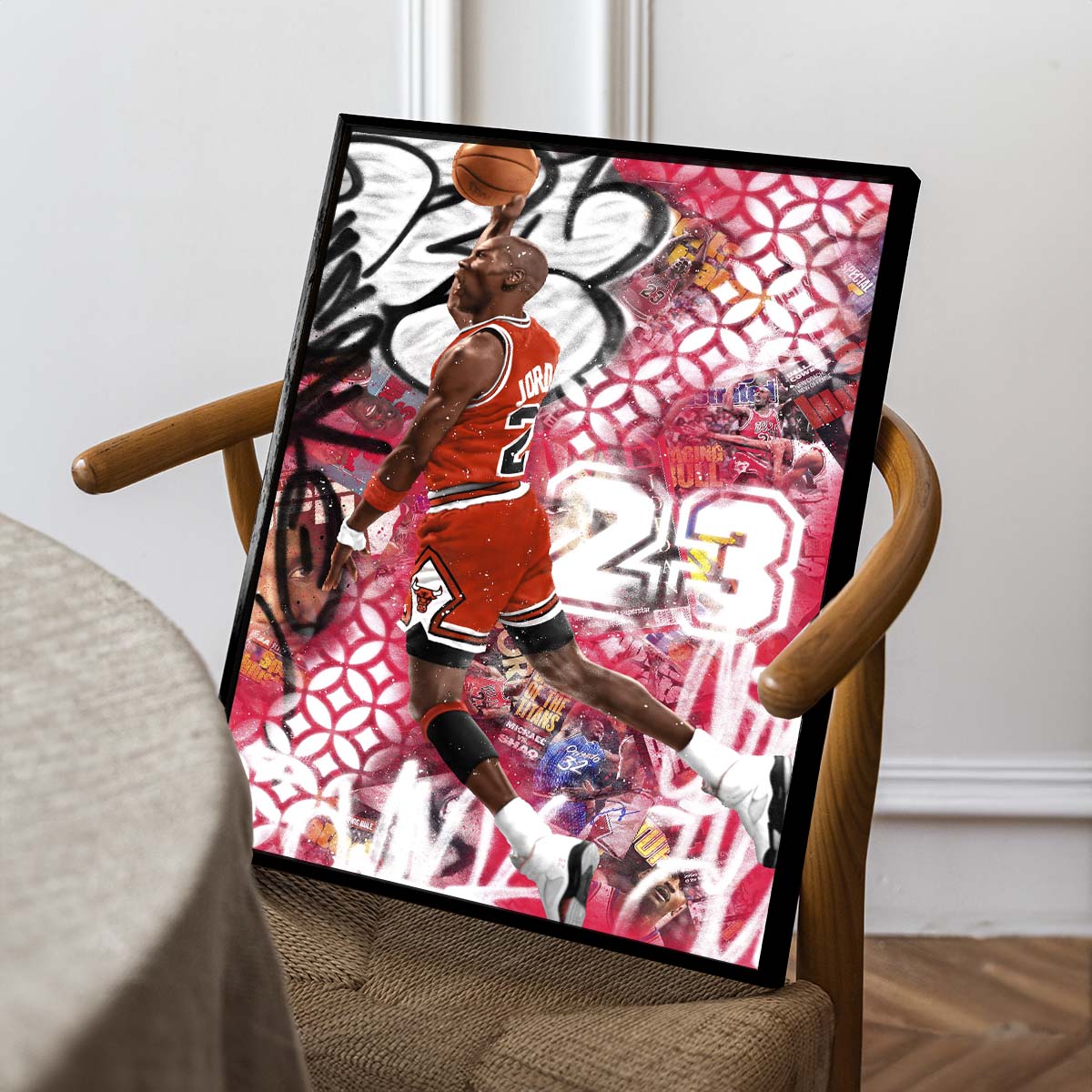 Red Slam:Jordan in Flight (Lienzo)