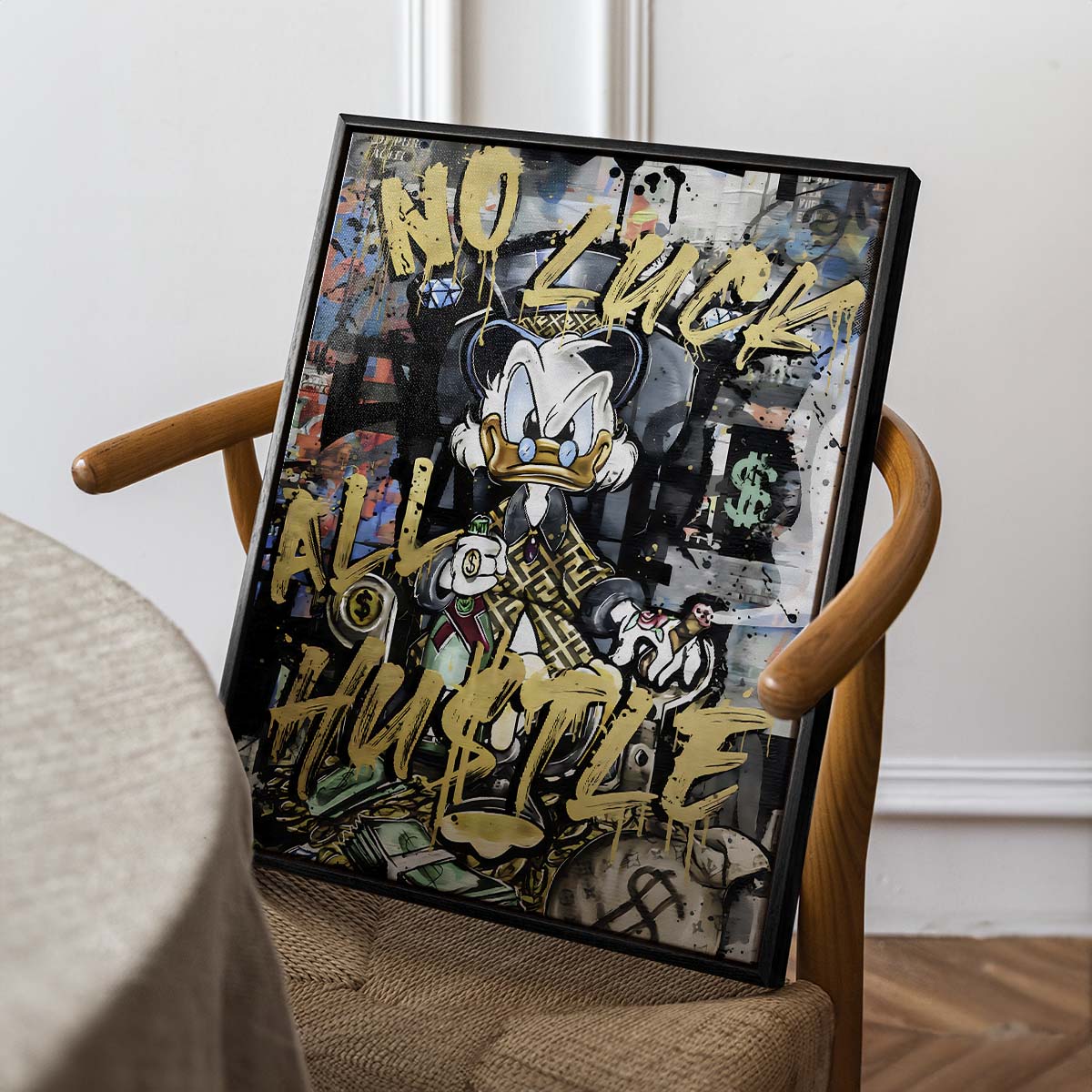 No Luck All Hustle (Lienzo)