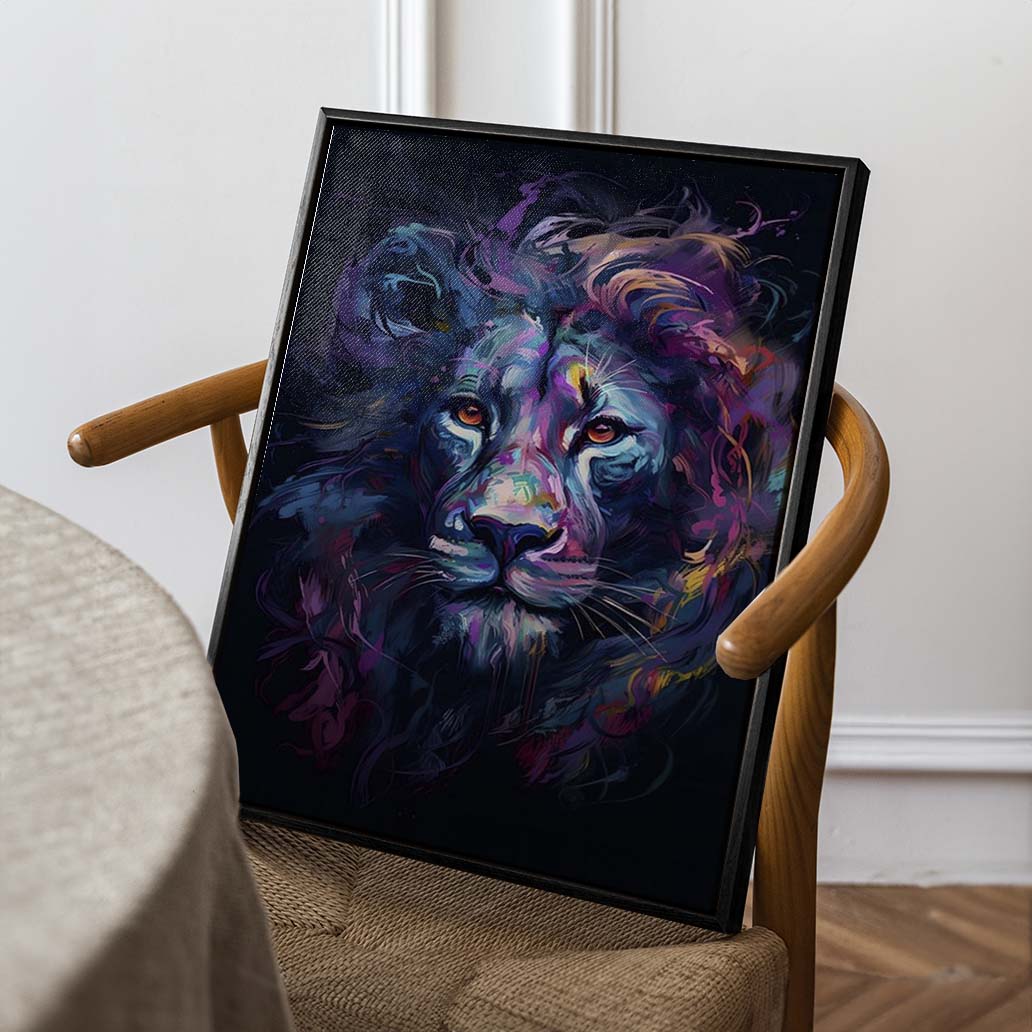 Lion face (Lienzo)