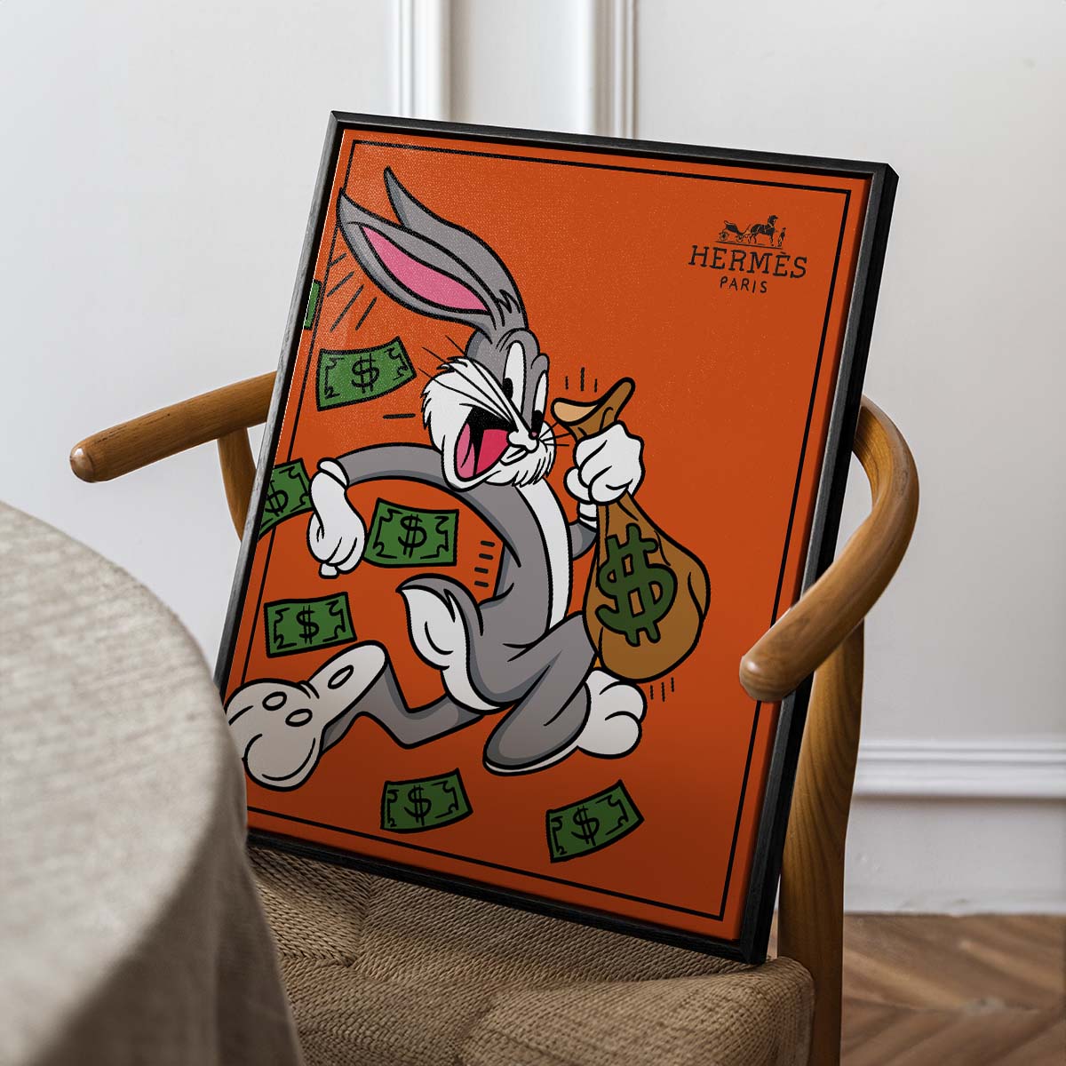 Hermés Bunny Money (Lienzo)