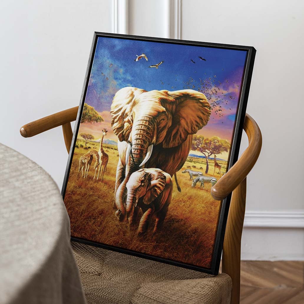 Harmonious Journey Through the Savannah (Lienzo)