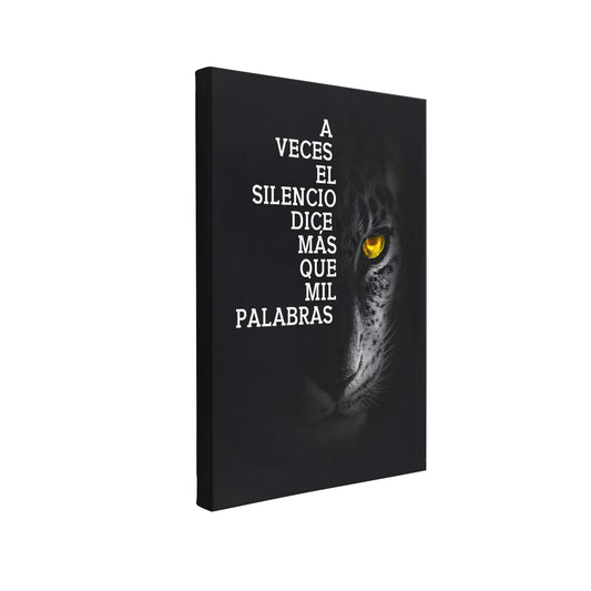 A veces el silencio dice más que mil palabras (Lienzo)