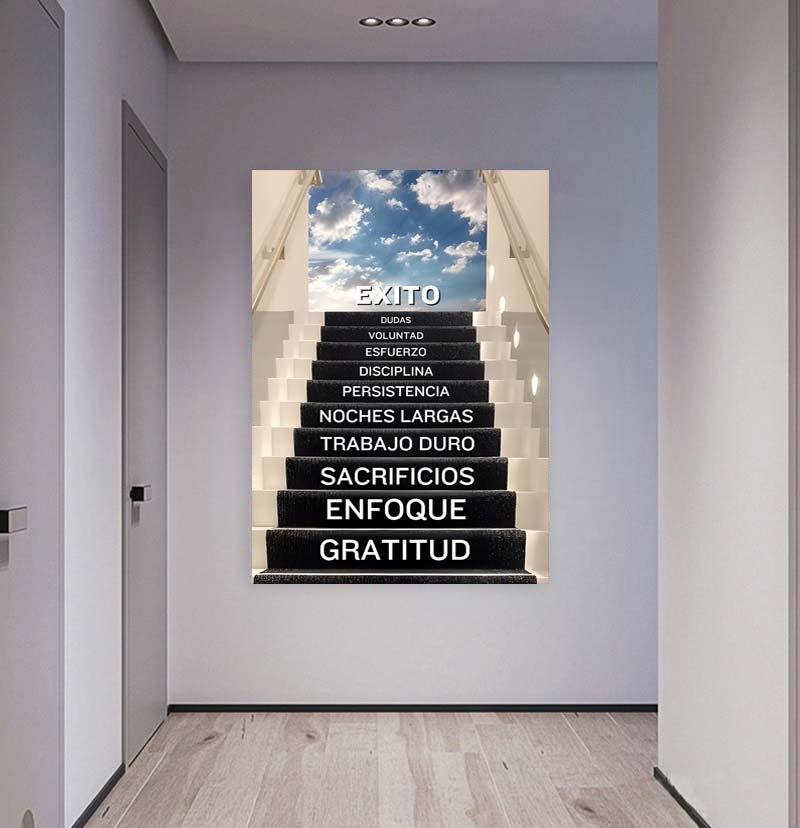 Escalera Exito (Lienzo)