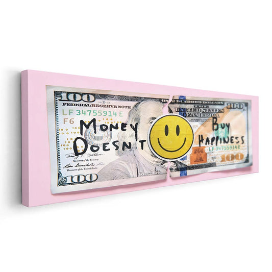 Money Doesn´t Buy Happiness (Lienzo)
