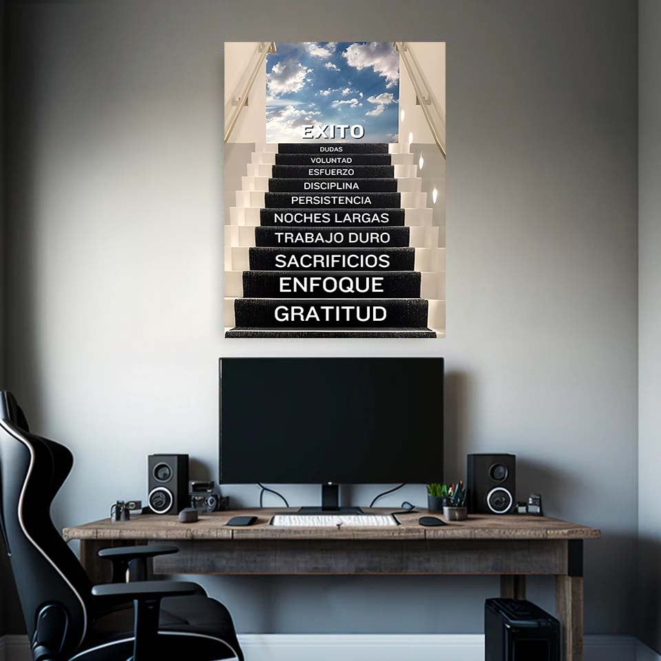 Escalera Exito (Lienzo)